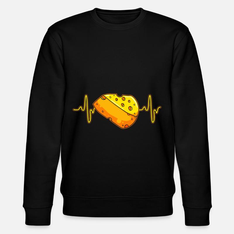 Fromage Battements cardiaques ECG - Sweat bio CHANGER Stanley/Stella Unisexe - noir