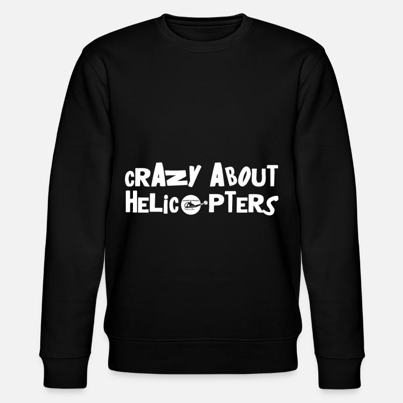 Helicopter pilot rescue pilot - Stanley/Stella CHANGER Unisex Organic Sweatshirt - black