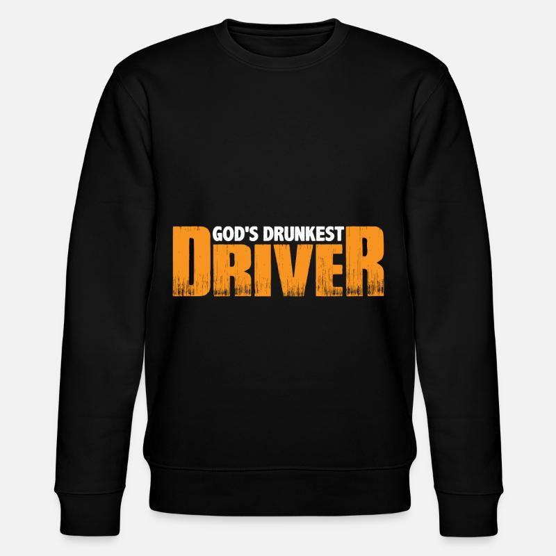 God's Drunkest Driver 8 - Stanley/Stella Unisex Bio-Sweatshirt CHANGER  - Schwarz
