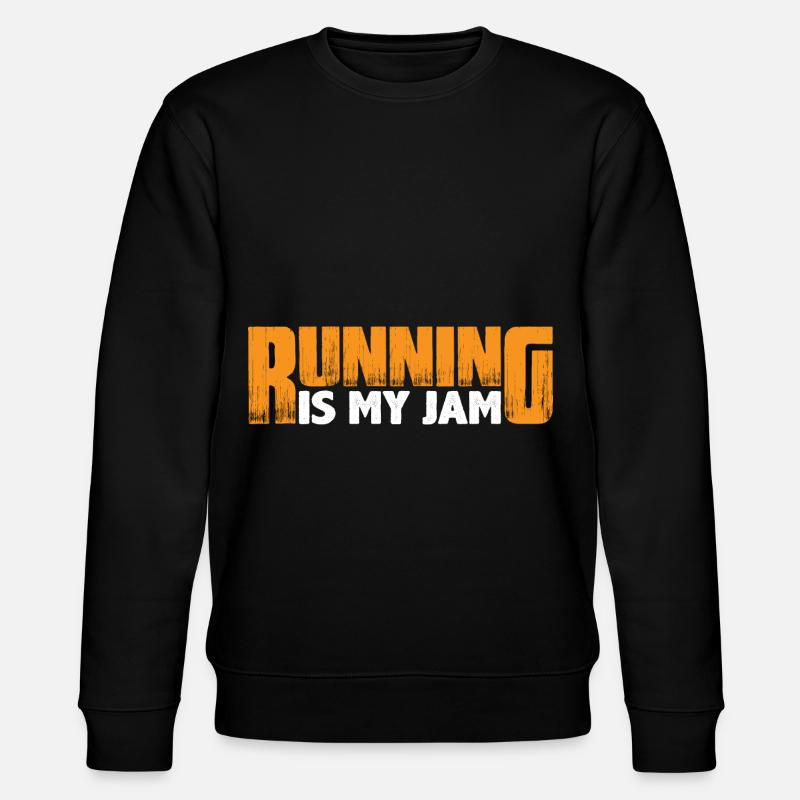 Running Is My Jam 8 - Stanley/Stella CHANGER Unisex Organic Sweatshirt - black