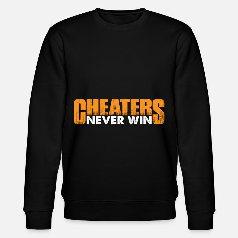 Cheaters Never Win 18 - Stanley/Stella CHANGER Unisex Organic Sweatshirt - black