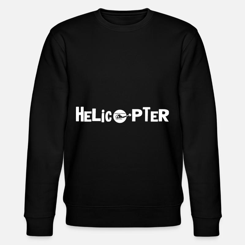Helikopter Pilot Rettungsflieger - Stanley/Stella Unisex Bio-Sweatshirt CHANGER  - Schwarz