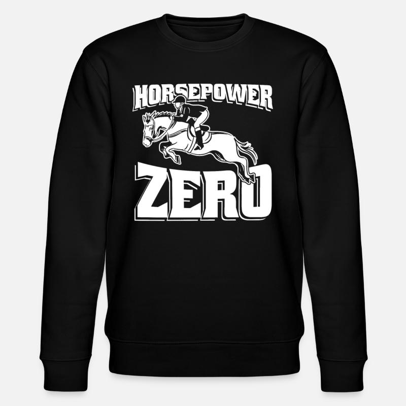 Pferd Reitsport - Stanley/Stella Unisex Bio-Sweatshirt CHANGER  - Schwarz