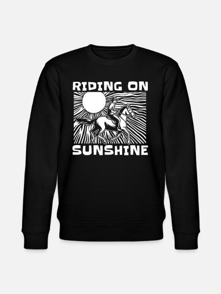 Horse Equestrian Sun - Stanley/Stella CHANGER Unisex Organic Sweatshirt - black