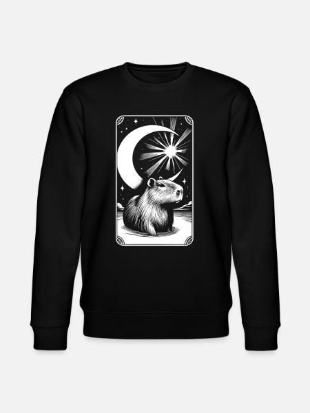 Capybara Wasserschwein - Stanley/Stella CHANGER Unisex Organic Sweatshirt - black