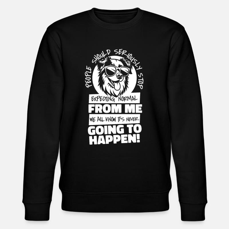 Australian Shepherd - Stanley/Stella Unisex Bio-Sweatshirt CHANGER  - Schwarz
