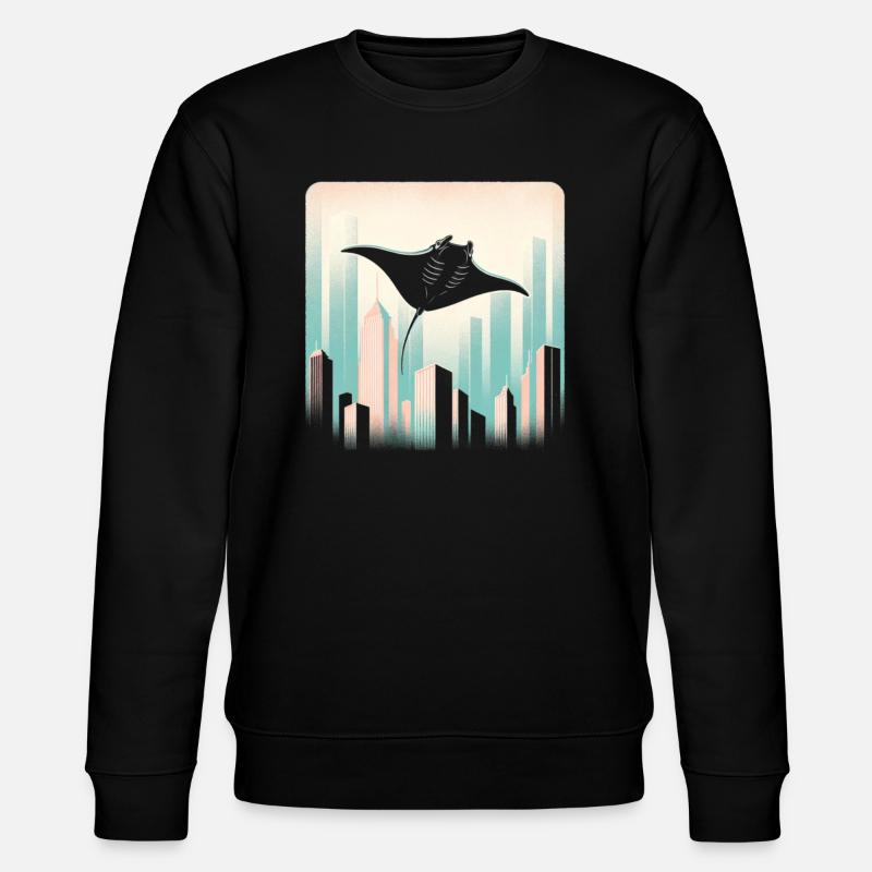 Raie manta - Sweat bio CHANGER Stanley/Stella Unisexe - noir