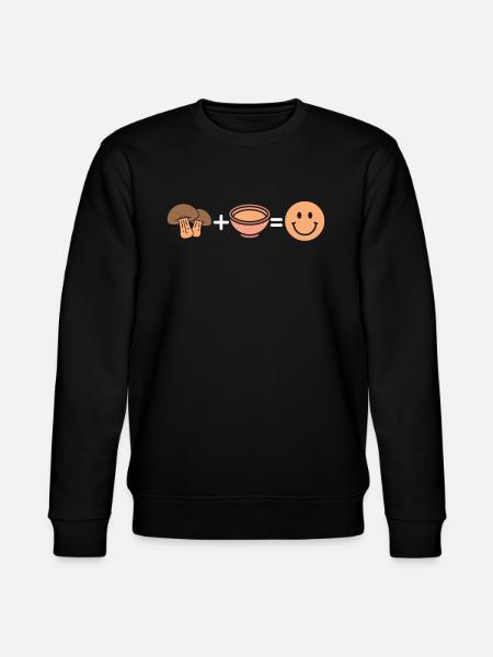 Mushroom Picker Mushrooms - Stanley/Stella CHANGER Unisex Organic Sweatshirt - black