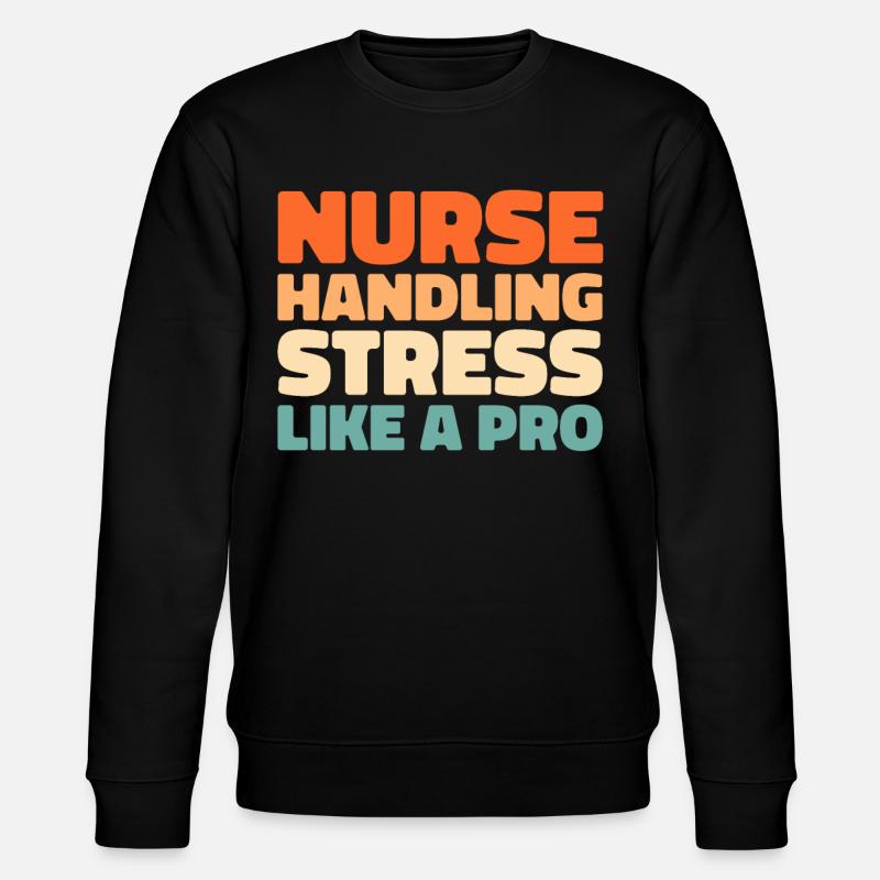 Krankenschwester - Stanley/Stella Unisex Bio-Sweatshirt CHANGER  - Schwarz