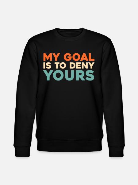 Eishockey Torwart - Stanley/Stella Unisex Bio-Sweatshirt CHANGER  - Schwarz