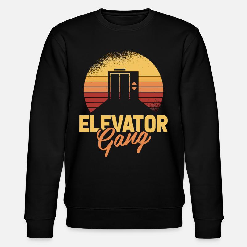 Elevator Elevator - Stanley/Stella CHANGER Unisex Organic Sweatshirt - black