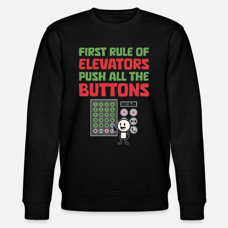 Elevator Elevator - Stanley/Stella CHANGER Unisex Organic Sweatshirt - black