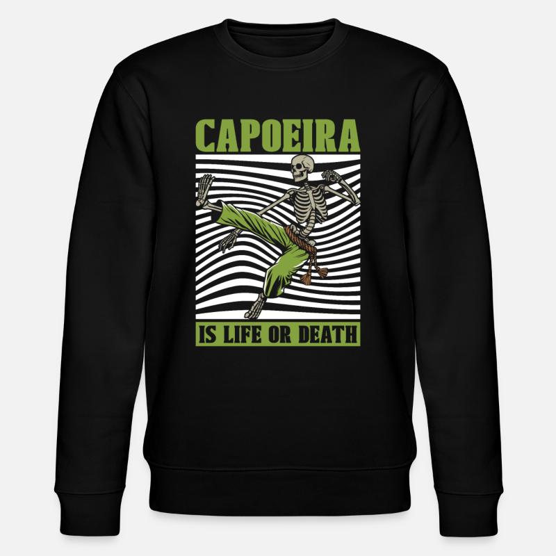 Capoeira Danse Martiale Squelette - Sweat bio CHANGER Stanley/Stella Unisexe - noir