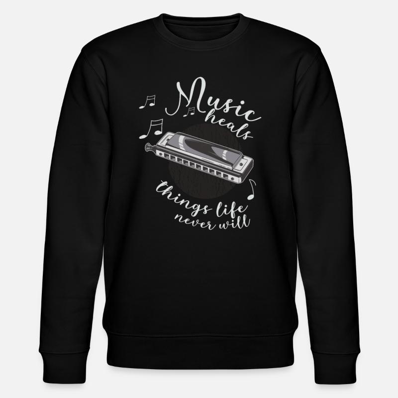 Harmoniciste Musicien Harmonica - Sweat bio CHANGER Stanley/Stella Unisexe - noir
