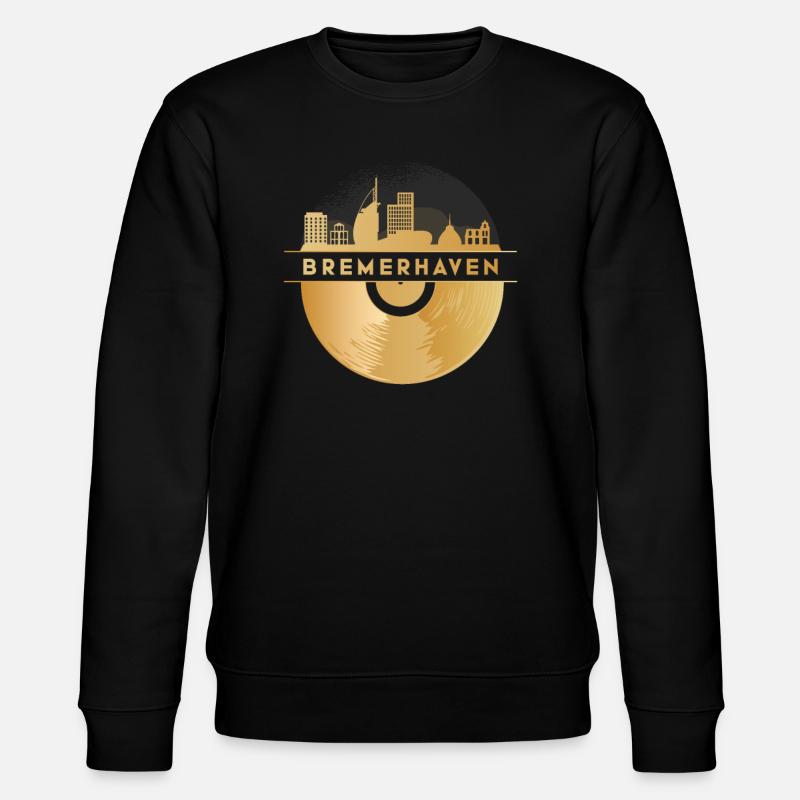 Disque vinyle - Skyline-Bremerhaven - Sweat bio CHANGER Stanley/Stella Unisexe - noir