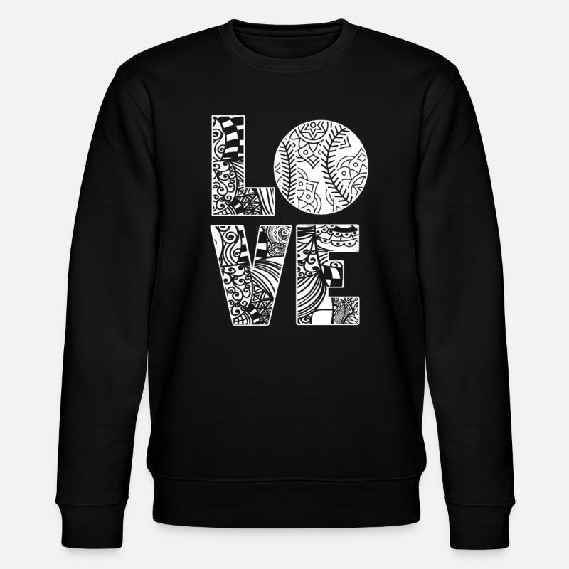 Baseball Softball Mama Love Baseball - Sweat bio CHANGER Stanley/Stella Unisexe - noir