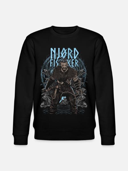 Njørd Fisker - Viking - blue - Stanley/Stella CHANGER Unisex Organic Sweatshirt - black