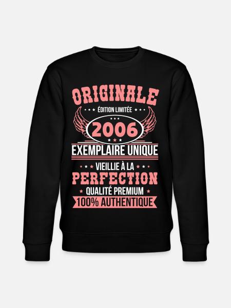 2006 – Unique example – Premium quality - Stanley/Stella CHANGER Unisex Organic Sweatshirt - black