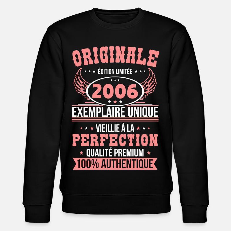 2006 – Unique example – Premium quality - Stanley/Stella CHANGER Unisex Organic Sweatshirt - black