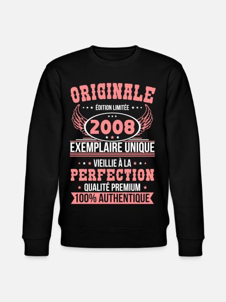 2008 – Unique example – Premium quality - Stanley/Stella CHANGER Unisex Organic Sweatshirt - black