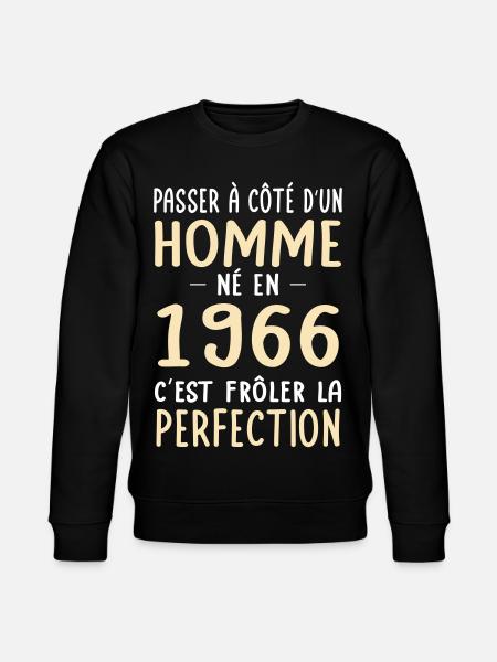 Geboren 1966 – Perfektion nahe - Stanley/Stella Unisex Bio-Sweatshirt CHANGER - Schwarz