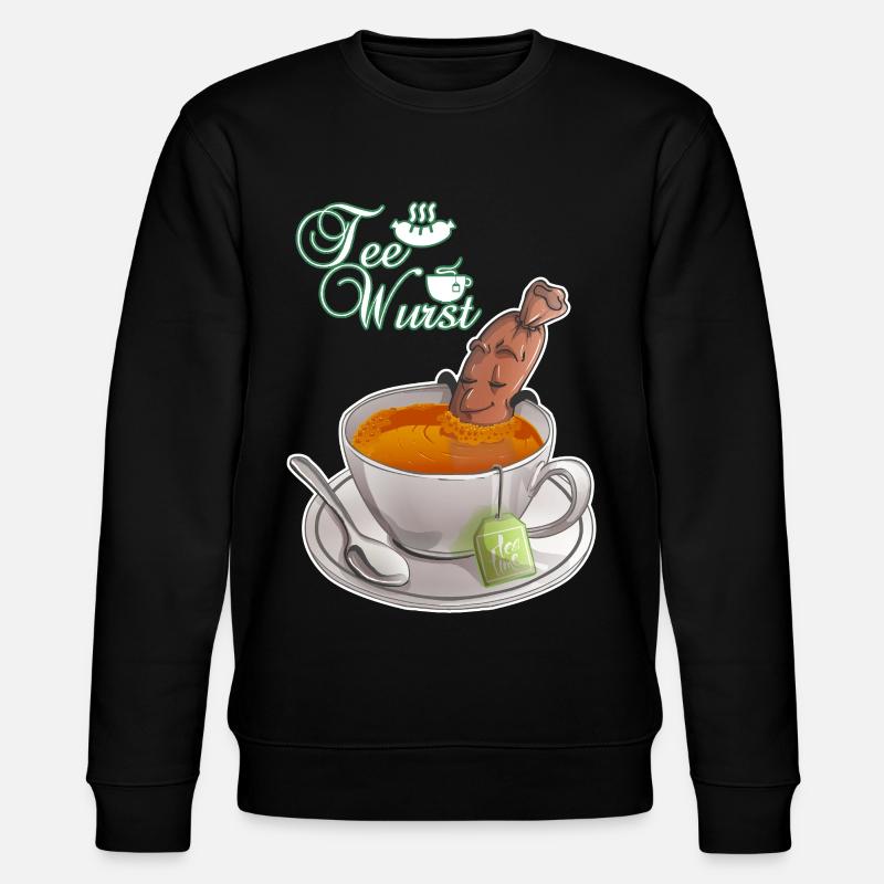 Tea sausage - Stanley/Stella CHANGER Unisex Organic Sweatshirt - black