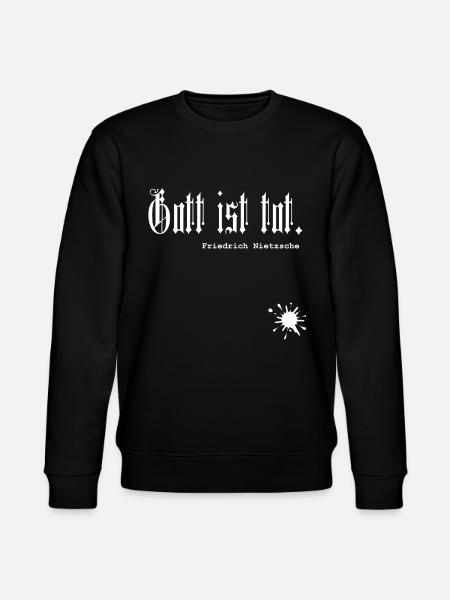 God is dead. Nietzsche - Stanley/Stella CHANGER Unisex Organic Sweatshirt - black