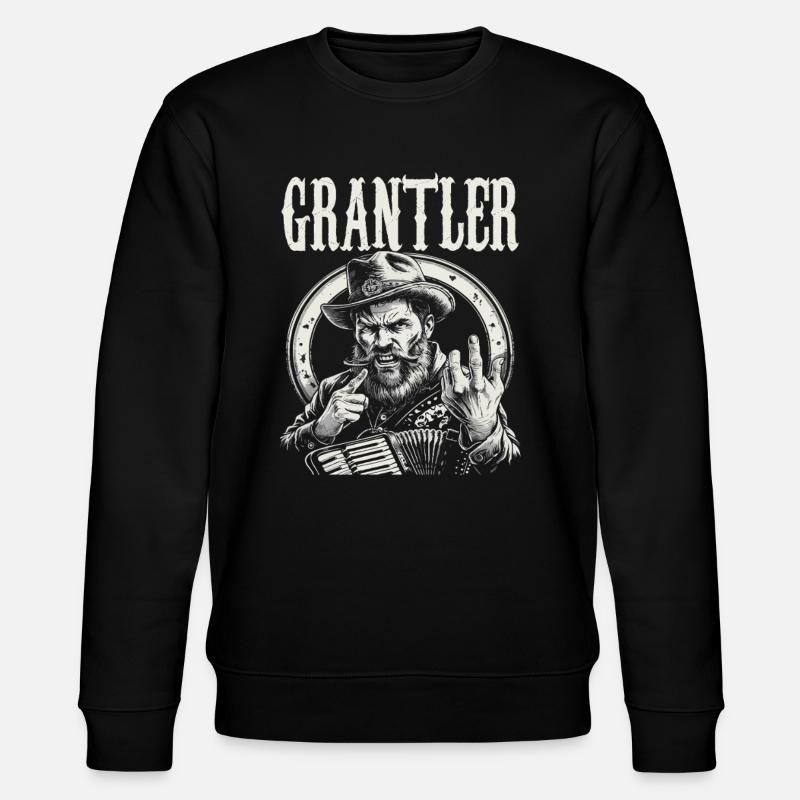 Grantler Grumpy Bavarian dialects Bavaria - Stanley/Stella CHANGER Unisex Organic Sweatshirt - black