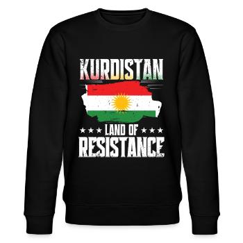 Kurdistan Land Of Resistance Kurde Kurden - Stanley/Stella Unisex Bio-Sweatshirt CHANGER  - Schwarz - Vorne - Nik (191cm) & Marisol (170cm)
