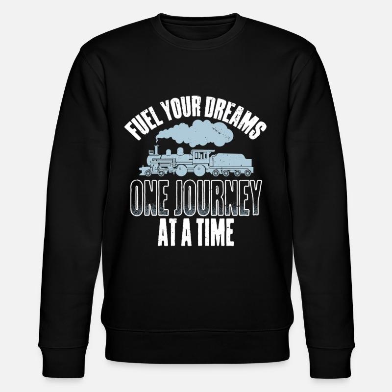 Modelleisenbahn Eisenbahn - Stanley/Stella Unisex Bio-Sweatshirt CHANGER  - Schwarz