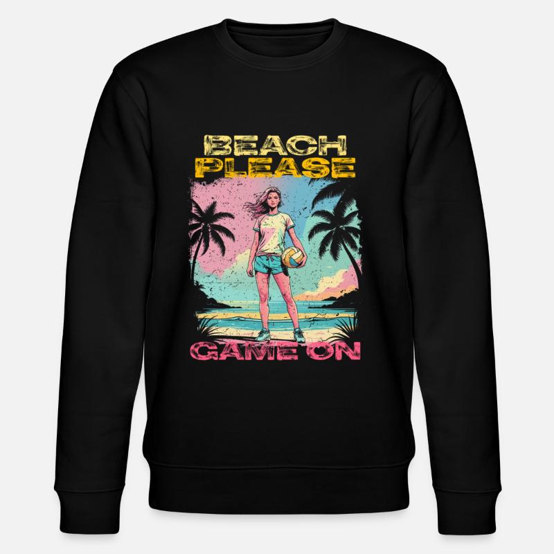 Beach volleyball - Stanley/Stella CHANGER Unisex Organic Sweatshirt - black