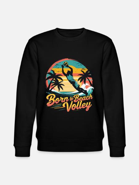 Beachvolleyball - Stanley/Stella Unisex Bio-Sweatshirt CHANGER  - Schwarz