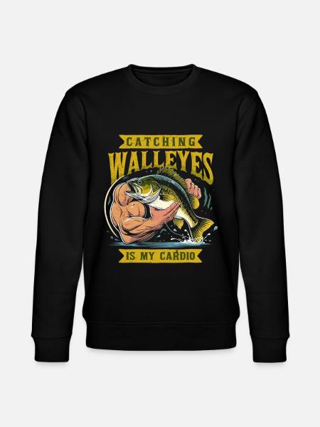 Glasaugenbarsch Zander Catching Walleyes - Stanley/Stella Unisex Bio-Sweatshirt CHANGER  - Schwarz
