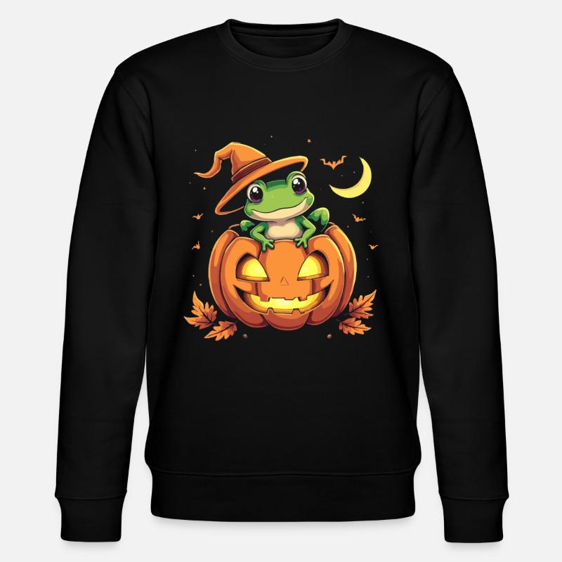 Citrouille Grenouille Ribbooobit - Sweat bio CHANGER Stanley/Stella Unisexe - noir