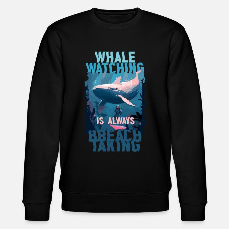 Walbeobachtung Whale Watching - Stanley/Stella CHANGER Unisex Organic Sweatshirt - black