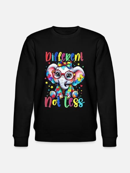 Autist Autistisch Autismus - Stanley/Stella Unisex Bio-Sweatshirt CHANGER  - Schwarz