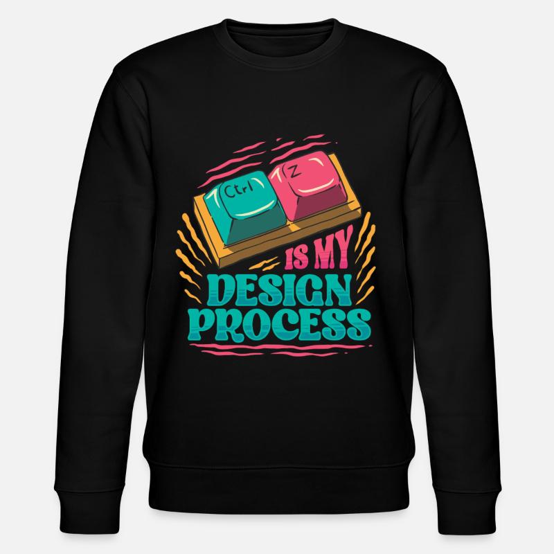 Grafikdesigner Kommunikationsdesign Mediendesign - Stanley/Stella Unisex Bio-Sweatshirt CHANGER  - Schwarz