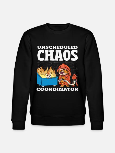 Dumpster Fire Response Team Leader - Stanley/Stella CHANGER Unisex Organic Sweatshirt - black