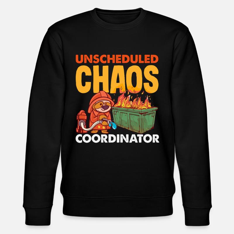 Dumpster Fire Response Team Leader - Stanley/Stella CHANGER Unisex Organic Sweatshirt - black