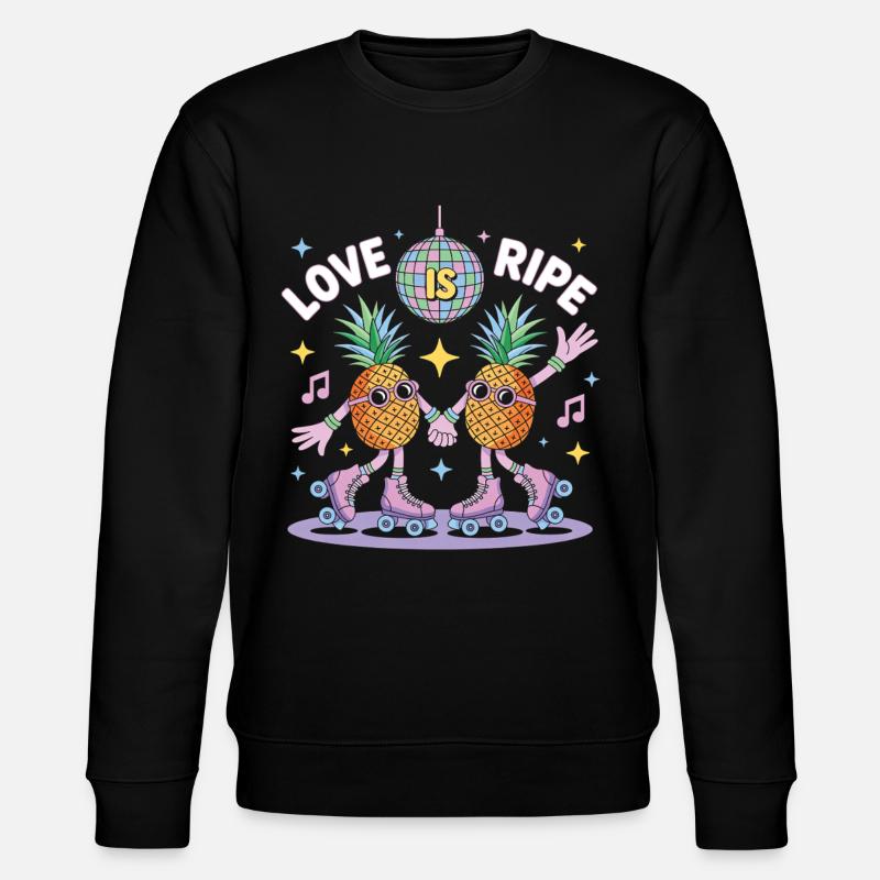 Fruchtig-lesbischer LGBT-Stolz-Monat - Stanley/Stella Unisex Bio-Sweatshirt CHANGER  - Schwarz