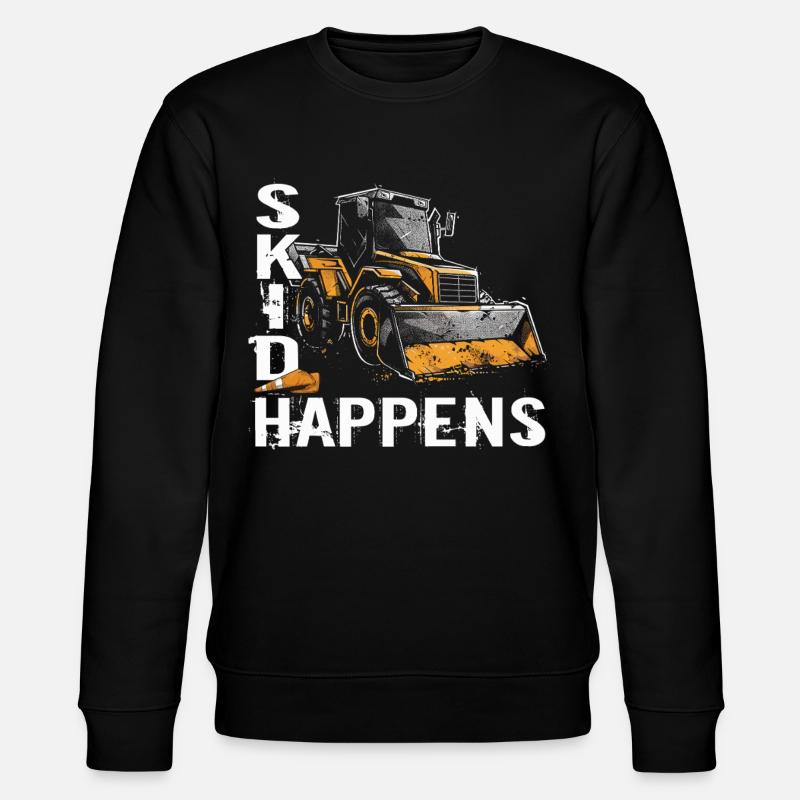 Skid steer loader enthusiasts - Stanley/Stella CHANGER Unisex Organic Sweatshirt - black