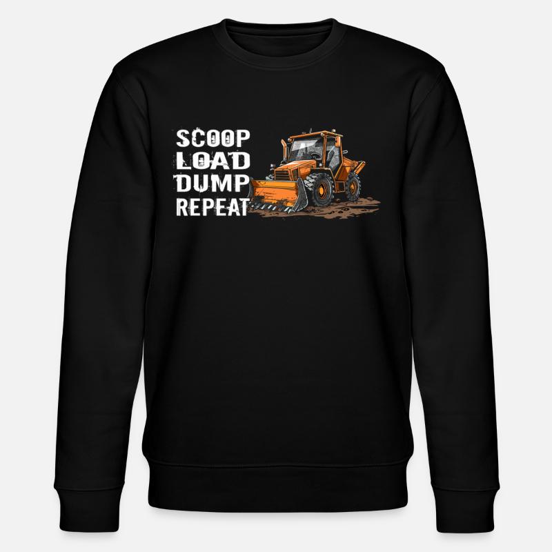 Skid steer loader enthusiasts - Stanley/Stella CHANGER Unisex Organic Sweatshirt - black