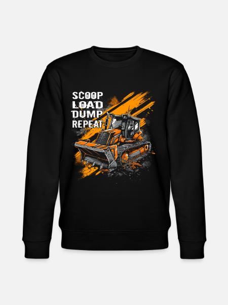 Skid steer loader enthusiasts - Stanley/Stella CHANGER Unisex Organic Sweatshirt - black