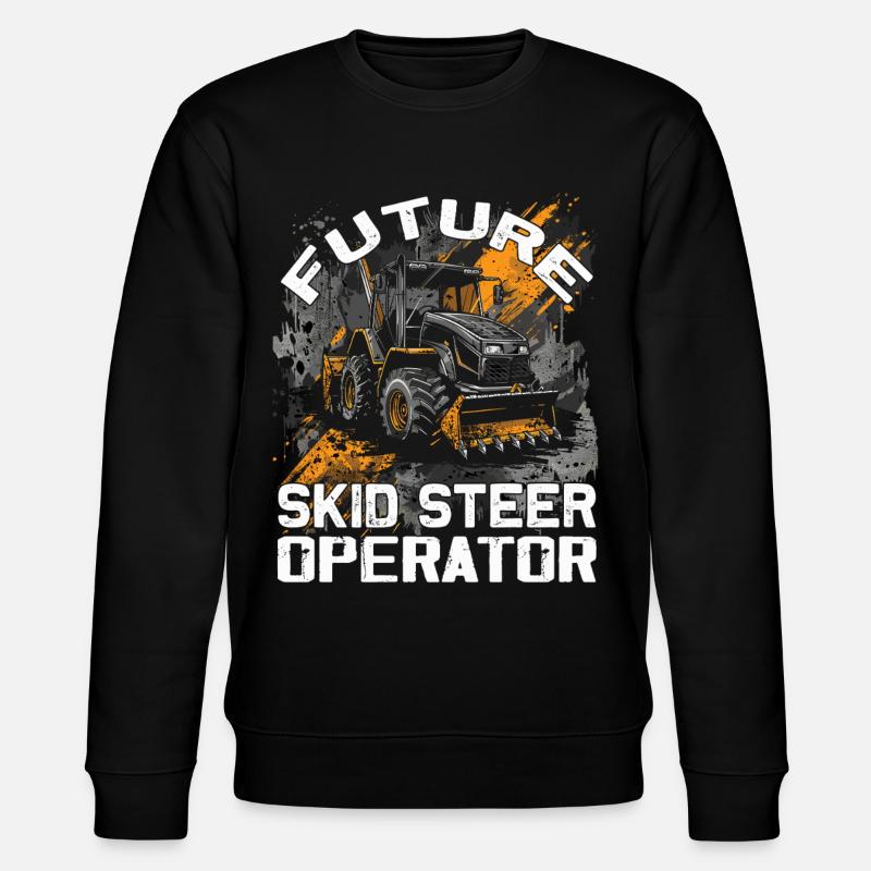 Skid steer loader enthusiasts - Stanley/Stella CHANGER Unisex Organic Sweatshirt - black