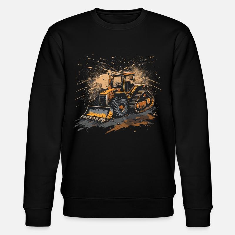 Skid steer loader enthusiasts - Stanley/Stella CHANGER Unisex Organic Sweatshirt - black