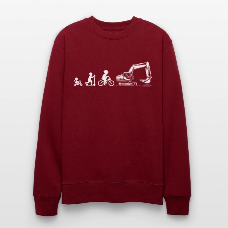 Evolution Liebhaber von Baggern Stanley/Stella Unisex Bio-Sweatshirt CHANGER 