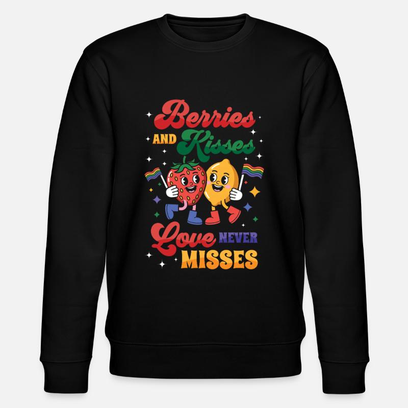 Fruchtig-lesbischer LGBT-Stolz-Monat - Stanley/Stella Unisex Bio-Sweatshirt CHANGER  - Schwarz