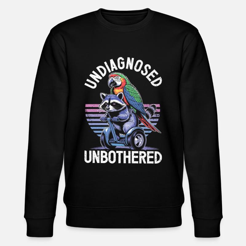 Undiagnosed, but something - Stanley/Stella CHANGER Unisex Organic Sweatshirt - black