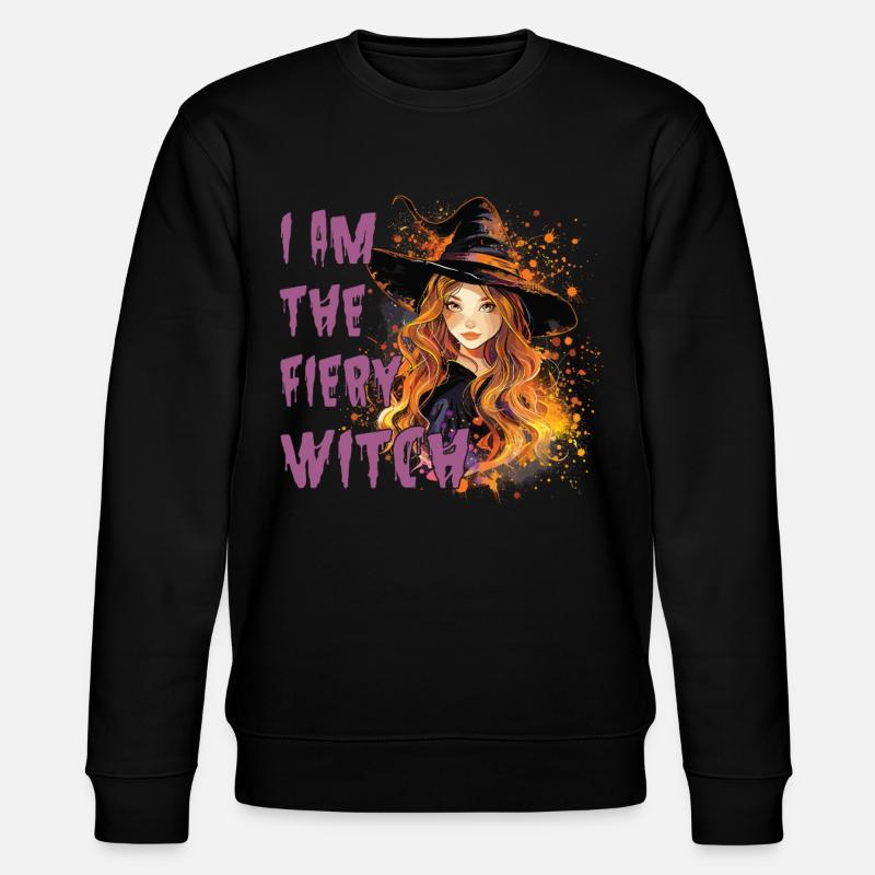Effrayant Pin-up Sorcière Halloween - Sweat bio CHANGER Stanley/Stella Unisexe - noir