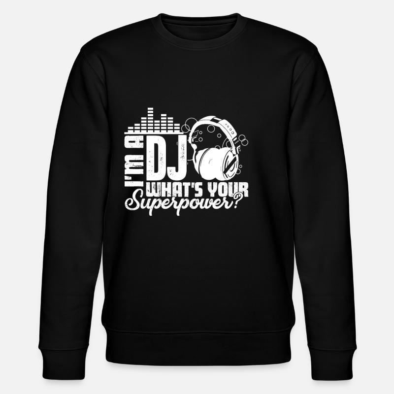 DJ Ich bin ein DJ - Stanley/Stella Unisex Bio-Sweatshirt CHANGER  - Schwarz